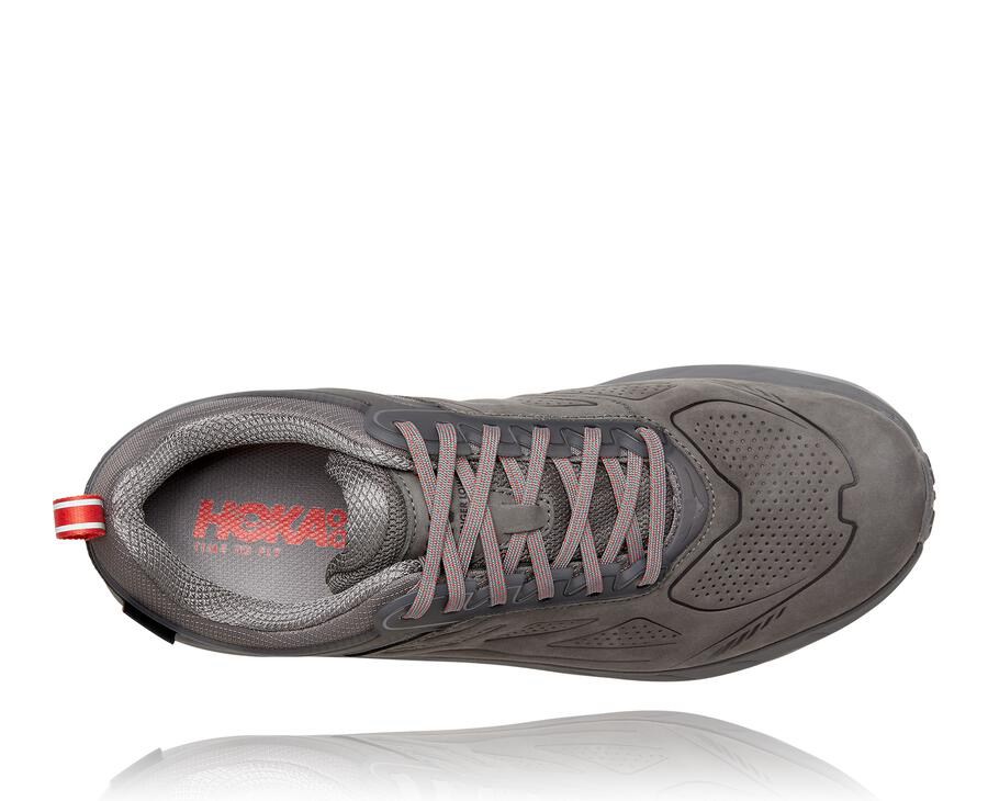 Trail Shoes Mens - Hoka One One Challenger Low GORE-TEX - Grey - JFPDBVO-90